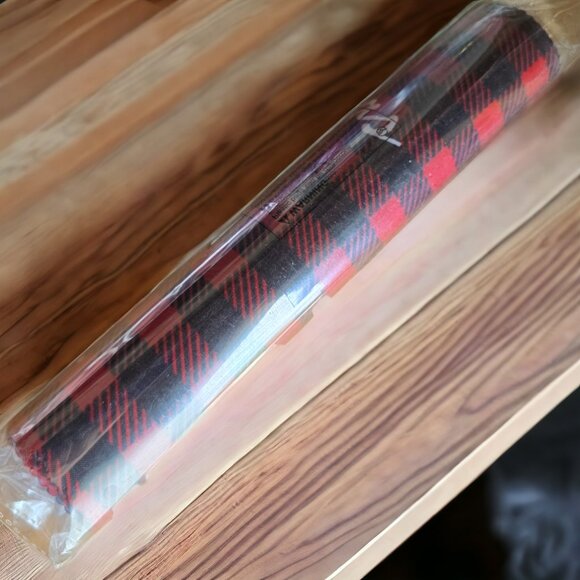 NWT VISESUNNY MERRY CHRISTMAS Red Buffalo Plaid Placemats (6 qty each pack) - Picture 5 of 6